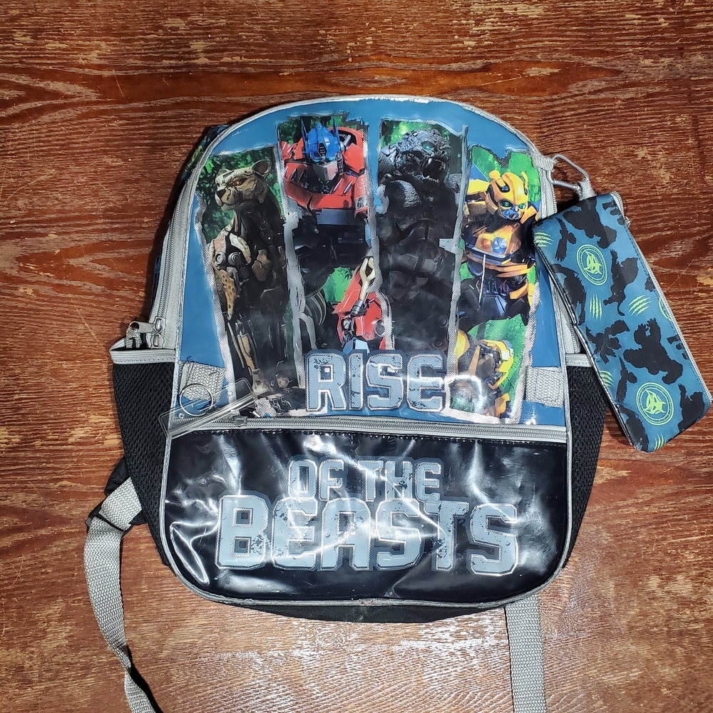 Kids 'Rise of the Beasts' Backpack - Blue and Black